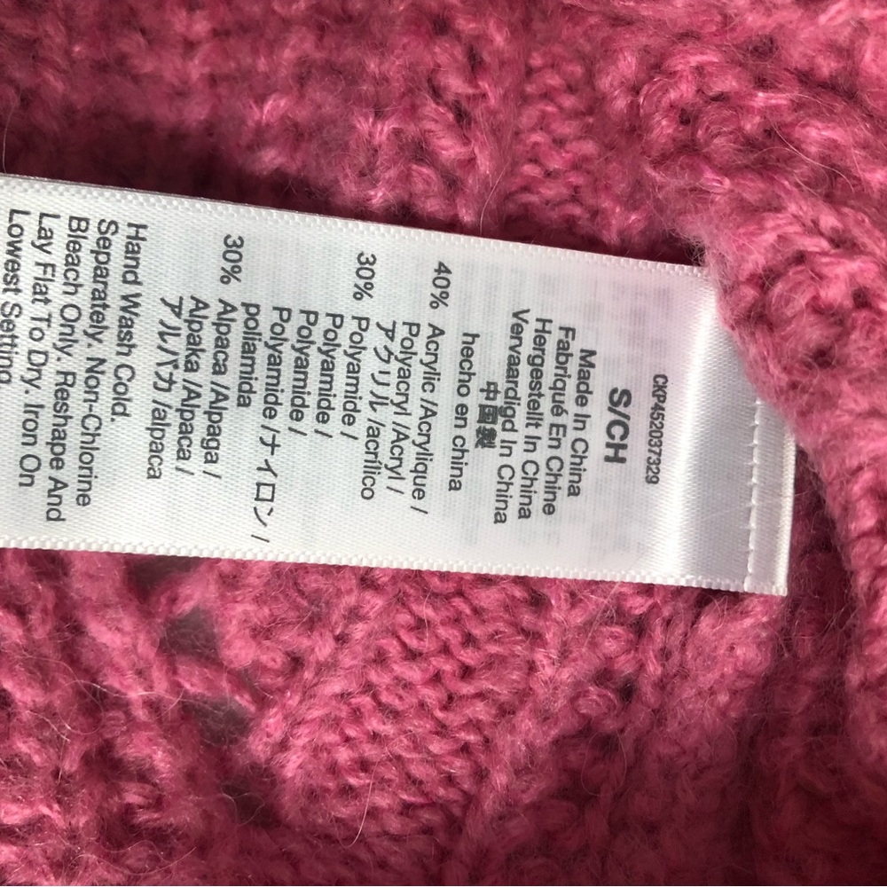 Madewell Charley Pullover Sweater in Pink Sz S #0473 - Picture 5 of 8